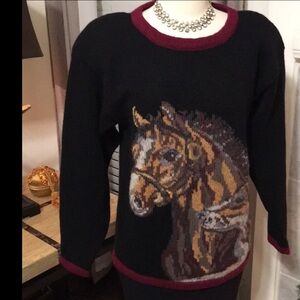 💥🐴 Sale💥Vintage Horse Sweater by The Eagle’s Eye
